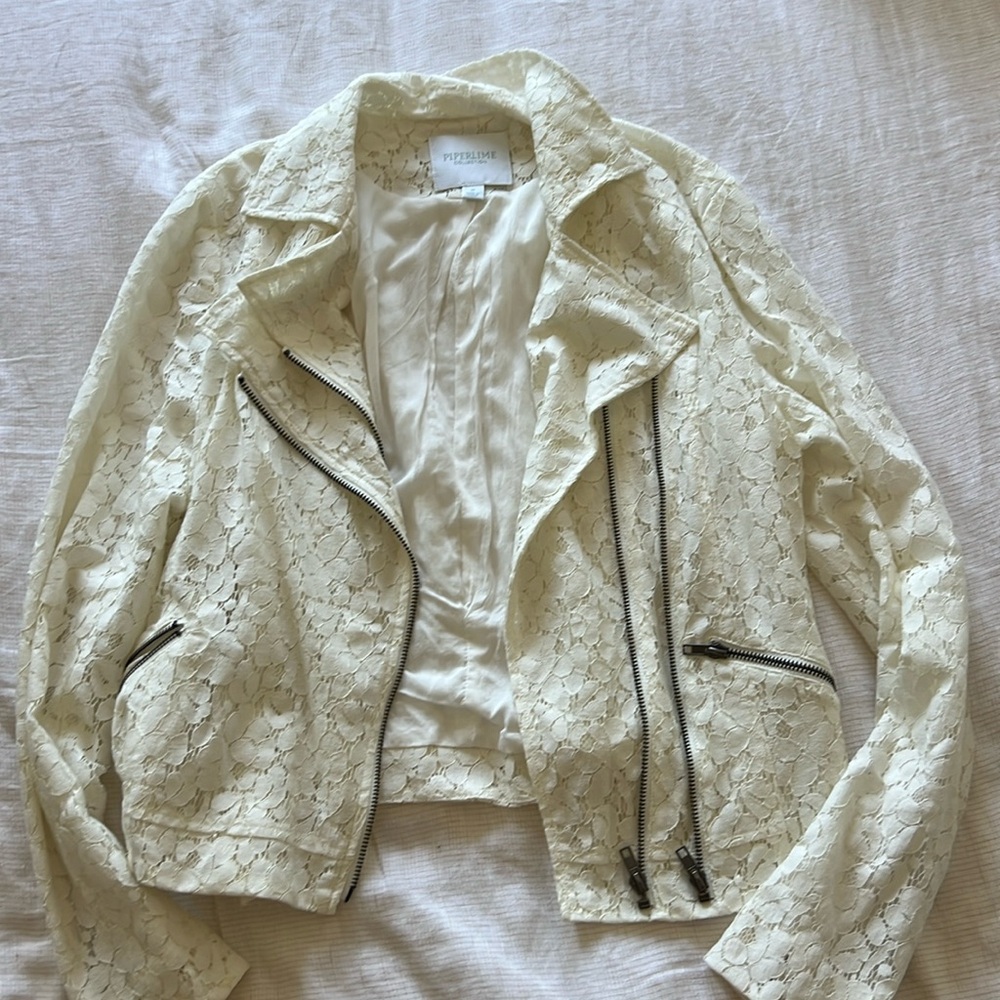 Lace Motorcycle Jacket - Piperlime